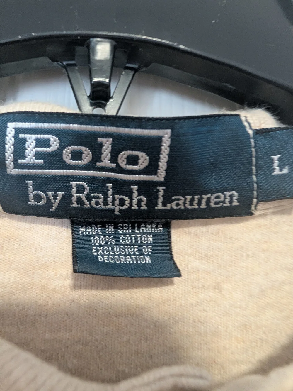 Ralph Lauren Men's Polo in Light Tan with Embroidered Pony